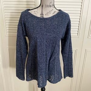 Knox Rose blue navy lurex sparkle sweater